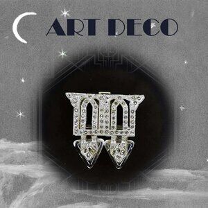 Vintage Art Deco Rhinestone Buckle is AMAZING